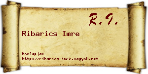 Ribarics Imre névjegykártya